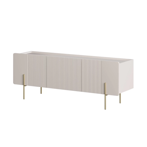 Szafka RTV Malmi 150 cm - kaszmir / złote nóżki